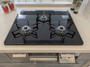 【ガラストップガステーブル】