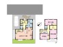 Ｃ7号棟　戸建の醍醐味、南側にお庭をご用意した吹抜けのある解放感あるお住まい。玄関にはたっぷりのＳＩＣ+お出かけ前のコート掛け収納、２階の主寝室には大容量のＷＩＣ、各居室がゆとある広さの３ＬＤＫのお住まい。
※図面と現地が異なる場合は、現地優先となります。